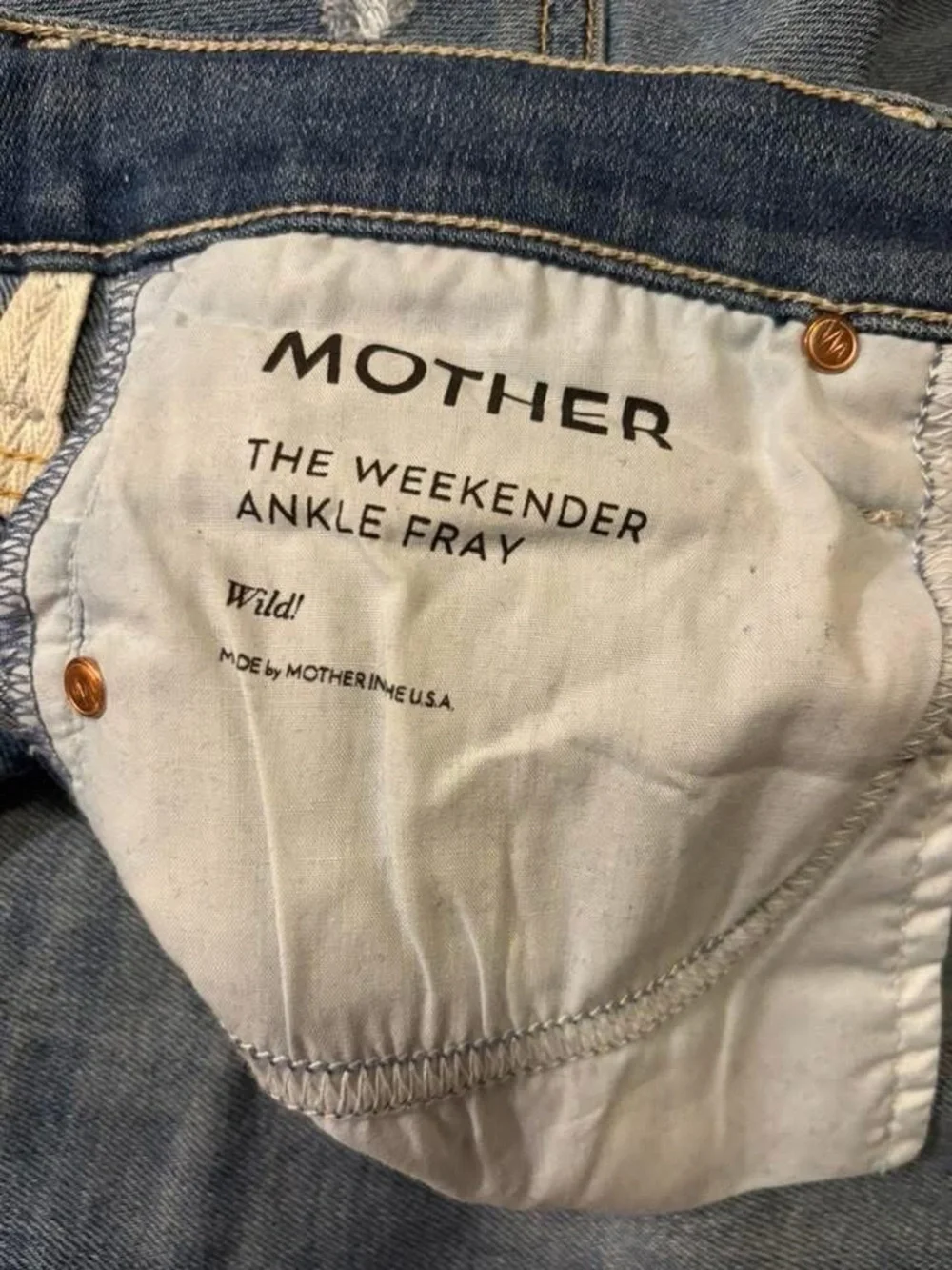 MOTHER Weekender Ankle Fray